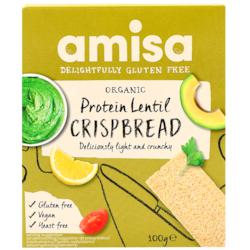 Amisa Crackers Protéinés aux Lentilles Bio - 100g