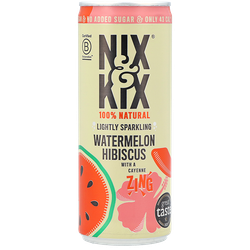 Nix & Kix Lightly Sparkling Watermelon Hibiscus Drink - 250ml