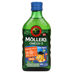 Möller's Oméga-3 Huile de Foie de Morue Tutti Frutti - 250 ml