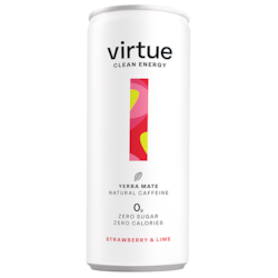 Virtue Clean Energy Yerba Mate Strawberry & Lime - 250ml