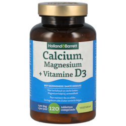 Holland & Barrett Calcium, Magnesium + Vitamine D3 - 120 tabletten