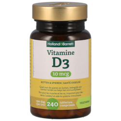 Holland & Barrett Vitamine D3 10mcg - 240 tabletten