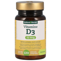 Holland & Barrett Vitamine D3 25 mcg - 120 tabletten