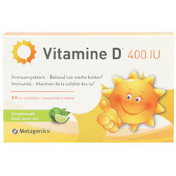 Metagenics Vitamine D 400 i.e. Kinderen (84 kauwtabletten)