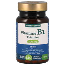 Holland & Barrett Vitamine B1 Thiamine 100mg - 120 tabletten