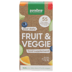 Purasana Fruit & Veggie Supplément - 60 capsules