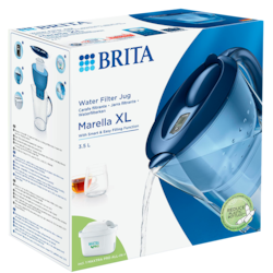 BRITA Carafe Filtrante 'Marella' Bleue + 1 filtre MAXTRA PRO - 3.5l