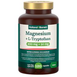 Holland & Barrett Magnesium + L-Tryptofaan 400mg + 50mg - 120 capsules