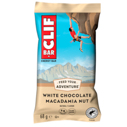 Clif Bar Barre Énergétique Chocolat Blanc Noix de Macadamia - 68g