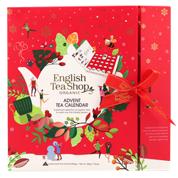English Tea Shop Book Style Red Adventskalender - 25 theezakjes