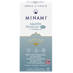 MINAMI Omega-3 MorEPA Platinum Mini + Vitamine D3 - 90 softgels