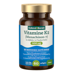 Holland & Barrett Vitamine K2 (Menachinon-7) In Olijfolie 100mcg - 60 softgels