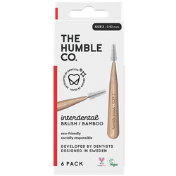 The Humble Co. Interdental Brush Bamboo Size 2 (0,50 mm) - 6 stuks