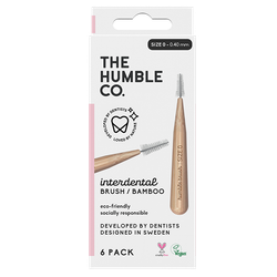 The Humble Co. Interdental Brush Bamboo Size 0 (0,40 mm) - 6 stuks