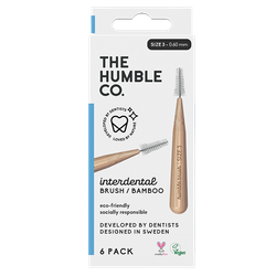 The Humble Co. Interdental Brush Bamboo Size 3 (0,60 mm) - 6 stuks