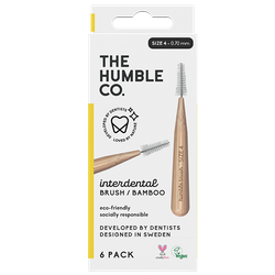 The Humble Co. Interdental Brush Bamboo Size 4 (0,70 mm) - 6 stuks