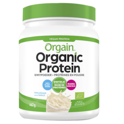 Orgain Protéines en Poudre Vanille Vegan - 462g
