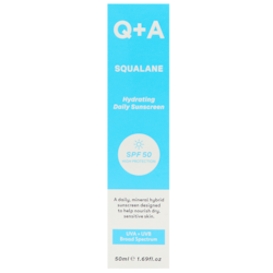 Q+A Crème Solaire Hydratant Squalane SPF50 - 50ml