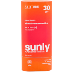 Attitude Sunly Bâton Solaire Minéral SPF30 Orange Blossom - 60g