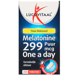 Lucovitaal Time Released Melatonine 299mcg - 200 tabletjes