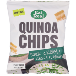 Eat Real Quinoa Chips Sour Cream + Bieslook - 40g