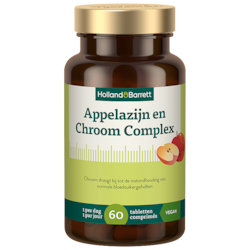 Holland & Barrett Appelazijn En Chroom Complex - 60 tabletten