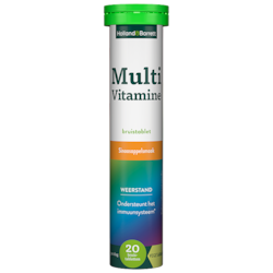 Holland & Barrett Multivitamine Bruistablet Sinaasappelsmaak - 20 bruistabletten