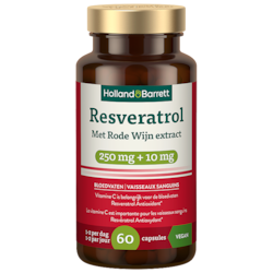 Holland & Barrett Resveratrol 250mg Met Rode Wijn Extract 10mg - 60 capsules
