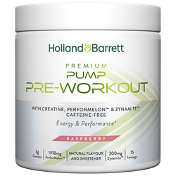 Holland & Barrett Premium Pump Pre-Workout Raspberry - 300 g