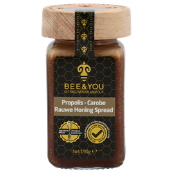 BEE&YOU Propolis Carobe Rauwe Honing Spread - 190g