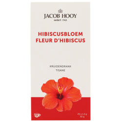 Jacob Hooy Hibiscus Thee - 20 theezakjes