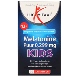 Lucovitaal Kids Melatonine Puur 0.299mg Tutti-Frutti - 30 zuigtabletten