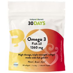 Holland & Barrett 30DAYS Omega 3 1360 mg – 30 softgels