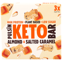 Pulsin Keto Almond & Salted Caramel Multipack 3 x 30g