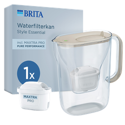 BRITA Waterfilterkan Style Essential Sand - 2,4L - Incl. Maxtra Pro waterfilter