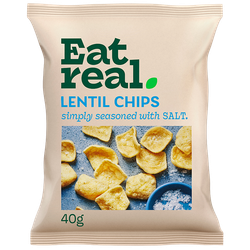 Eat Real Lentil Chips Salt - 40g