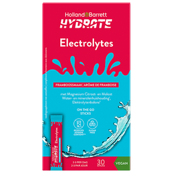 Holland & Barrett Hydrate Elektrolytenpoeder Framboos - 30 sticks