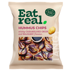 Eat Real Hummus Gekarameliseerde Ui & Balsamico - 45g