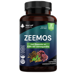 New Leaf Products Zeemos met Blaaswier en KSM-66®️ Ashwagandha - 120 capsules