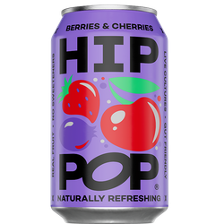 Hip Pop Living Soda Berries & Cherries - 330ml