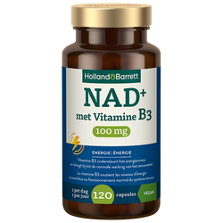 Holland & Barrett NAD+ 100mg + Vitamine B3 - 120 capsules