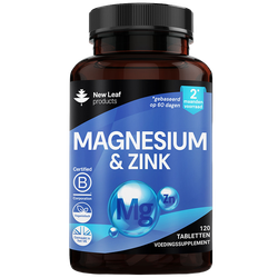 New Leaf Magnesium & Zinc Tablets - 120 tabs