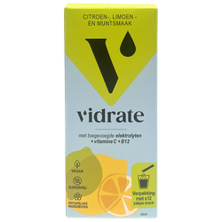 ViDrate Citroen-, Limoen- en Muntsmaak - 12 sticks
