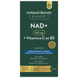 Holland & Barrett Expert NAD+ 300mg liposomaal + Vitamine C en B3 - 60 capsules
