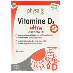 Physalis Vitamine D3 Ultra - 100 capsules
