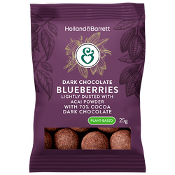 Holland & Barrett Dark Chocolate Blueberries - 25g
