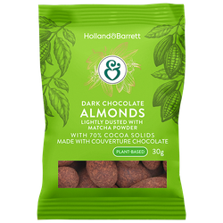 Holland & Barrett Dark Chocolate Matcha Almonds - 30g