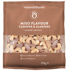 Holland & Barrett Miso Cashews & Almonds Mix - 210g