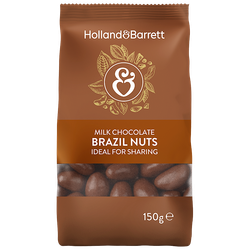 Holland & Barrett Milk Chocolate Brazil Nuts - 150g