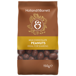 Holland & Barrett Milk Chocolate Peanuts - 150g